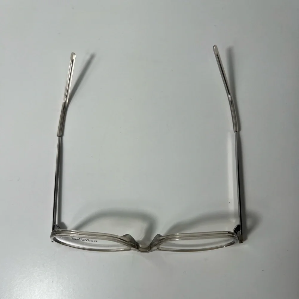 Yves Saint Laurent YSL Shiny Transparent Eyewear Eyeglasses Glasses